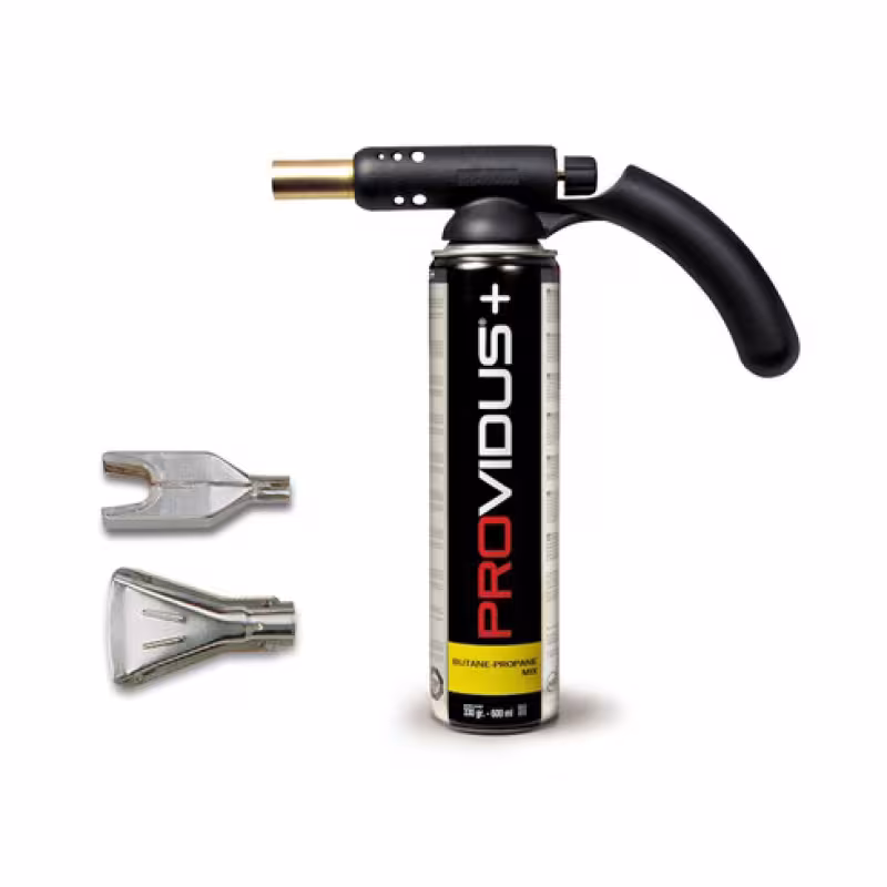 Набор - горелка профессиональная газовая PV300 без пьезоподжига с регулятором уровня пламени, 2 насадки