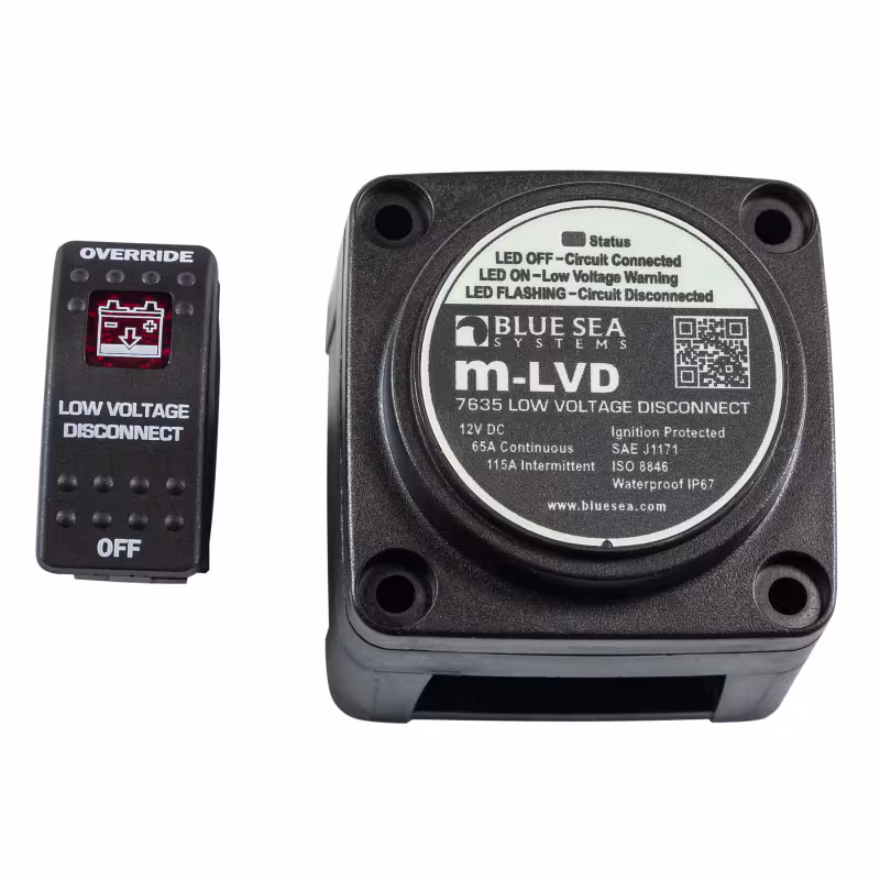 Реле защиты АКБ от разряда Blue Sea 7635B