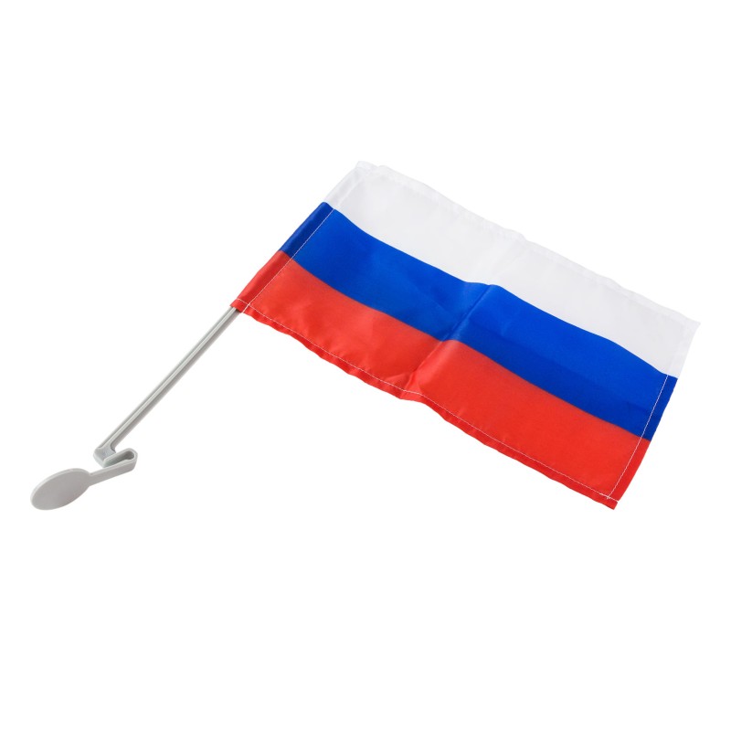 Флаг России автомобильный, 24*36 см, с кронштейном