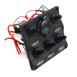 Панель бортового питания Easterner C91341LED, 5 переключателей