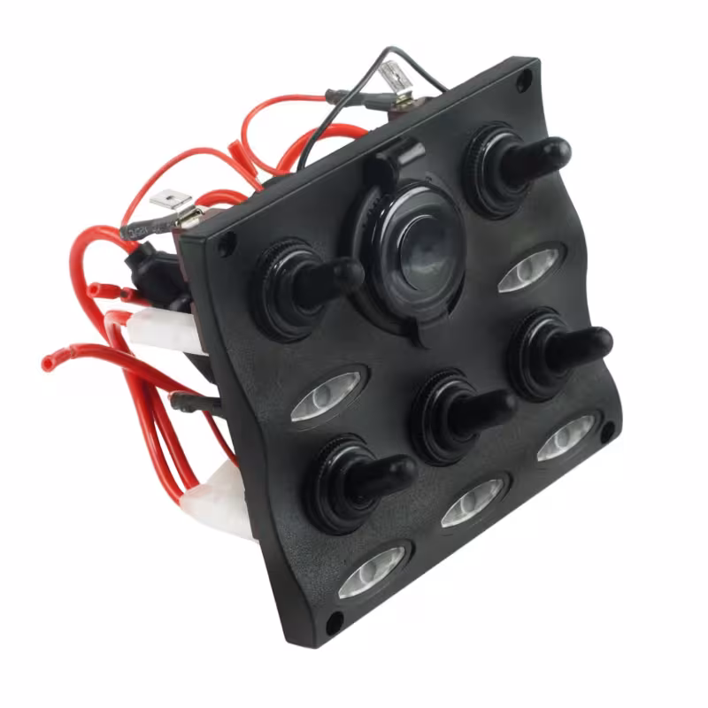 Панель бортового питания Easterner C91341LED, 5 переключателей