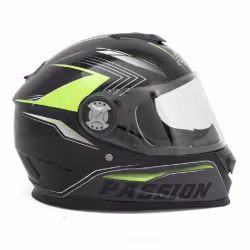 Мотошлем Hizer B565, черный/желтый, размер L