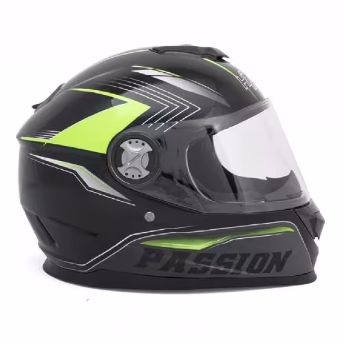 Мотошлем Hizer B565, черный/желтый, размер L