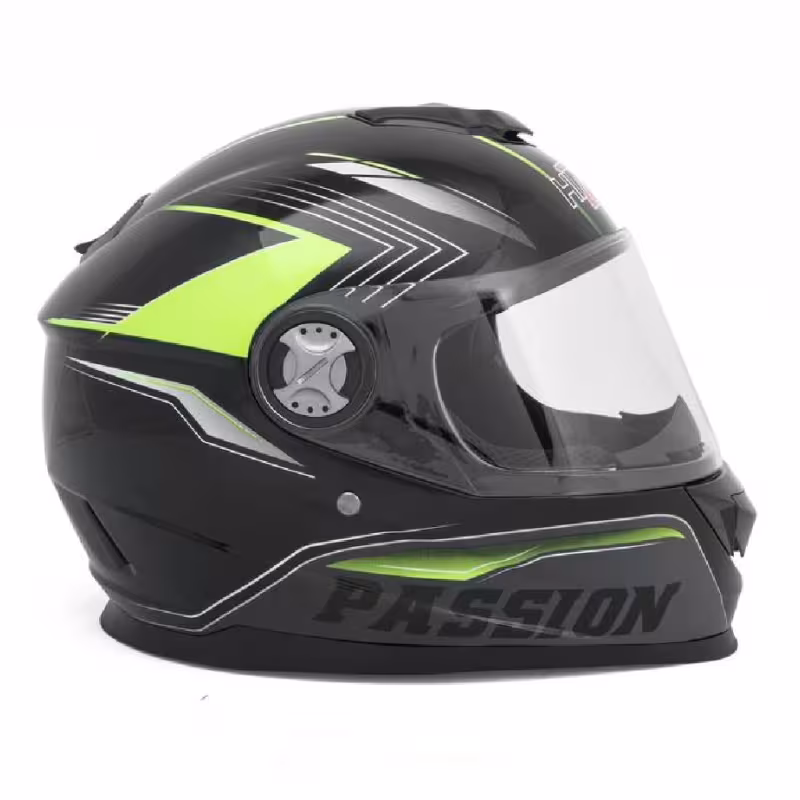 Мотошлем Hizer B565, черный/желтый, размер L