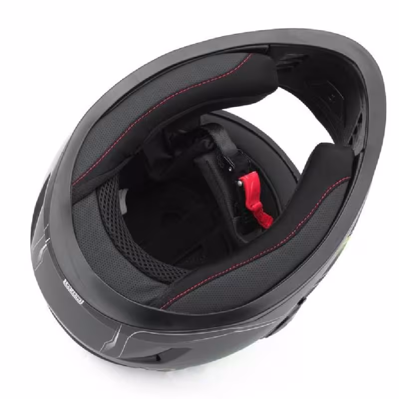 Мотошлем Hizer B565, черный/желтый, размер L