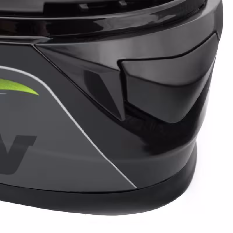 Мотошлем Hizer B565, черный/желтый, размер L