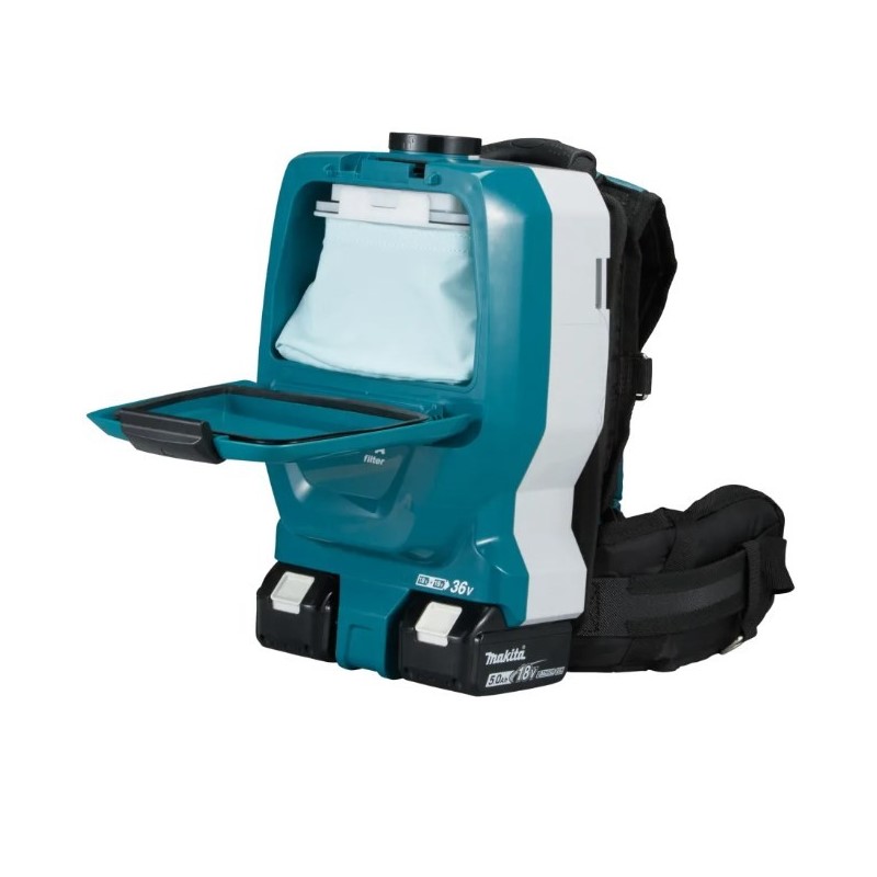 Пылесос ранцевый беспроводной Makita DVC265ZXU