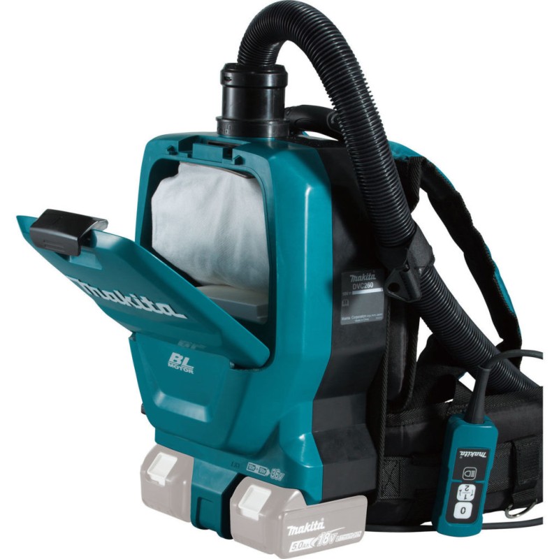 Пылесос ранцевый беспроводной Makita DVC265ZXU