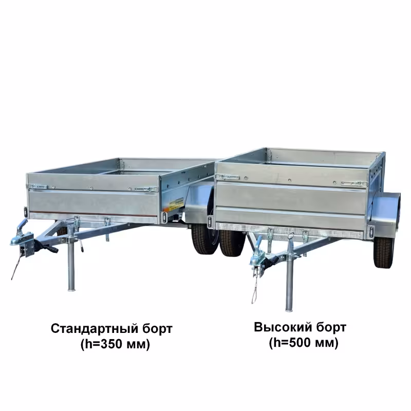 Прицеп бортовой одноосный Вектор ЛАВ 81011D, высокий борт