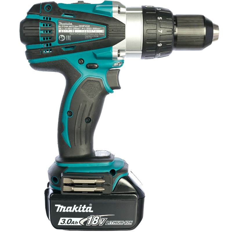 Дрель ударная аккумуляторная Makita DHP458RFE 