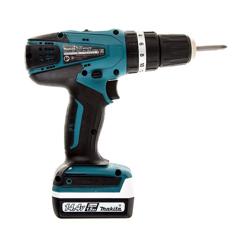 Дрель-шуруповерт ударная аккумуляторная Makita HP347DWE