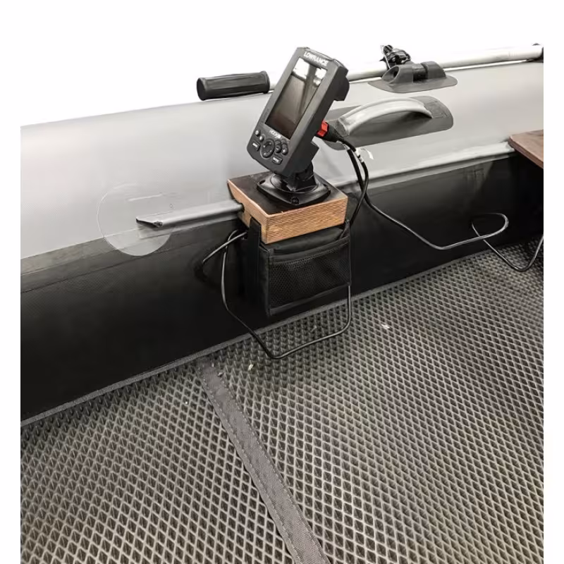 Держатель экрана эхолота и аккумулятора на ликтрос, УКБ-1Б, без стакана