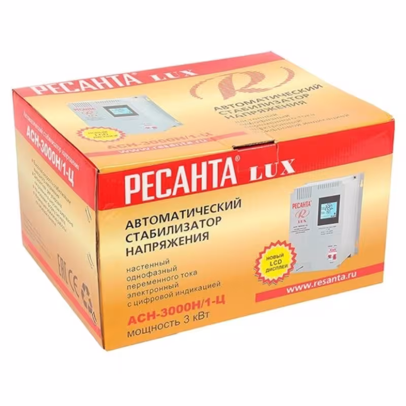 Стабилизатор напряжения Ресанта АСН-3000 Н/1-Ц Lux