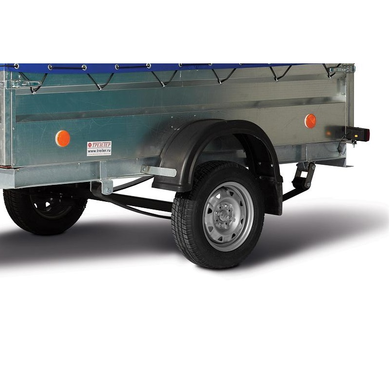Прицеп бортовой одноосный Трейлер 82942Т УВ, высокий борт