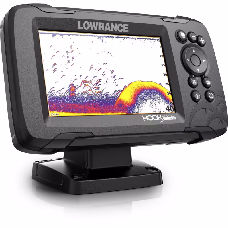 Картплоттер-эхолот Lowrance Hook Reveal 5 с датчиком SplitShot HDI 83/200