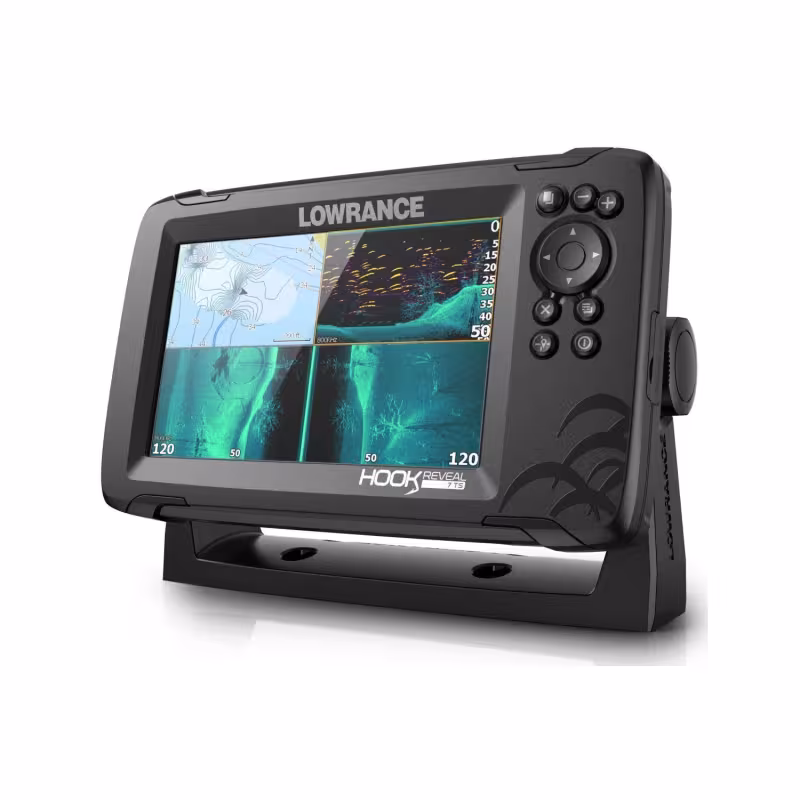 Картплоттер-эхолот Lowrance Hook Reveal 7 с датчиком Tripleshot Skimmer