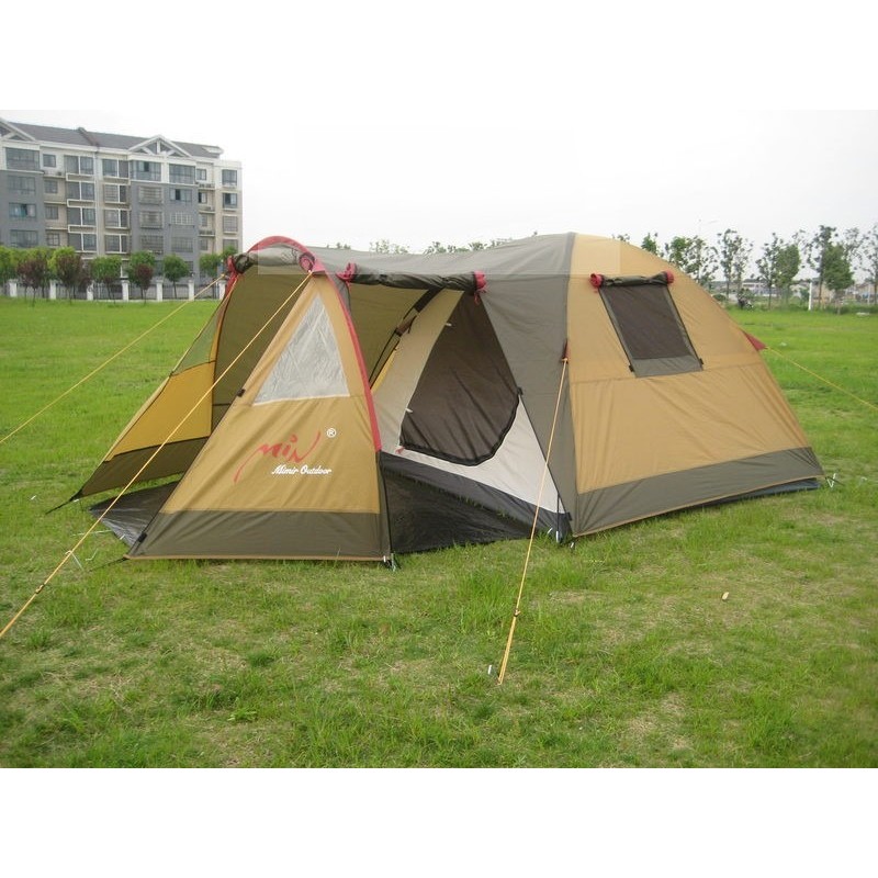 Палатка кемпинговая Mimir X-ART1504, 3-местная, 390x210x150 см, бежевый/коричневый