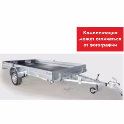 Прицеп бортовой одноосный  Вектор ЛАВ 81012В, высокий борт, опорное колесо