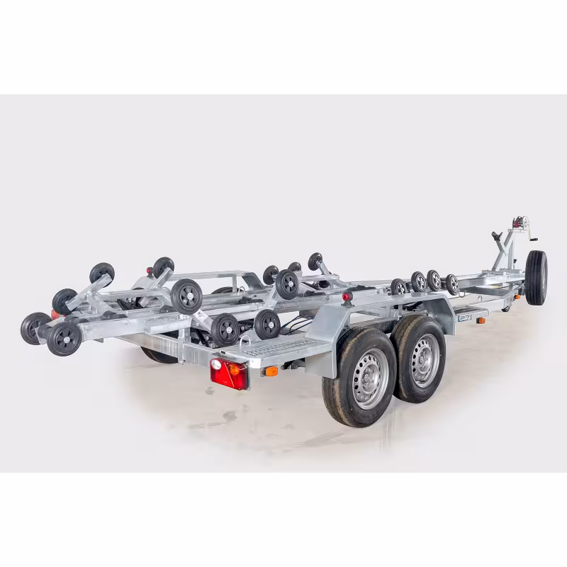 Прицеп лодочный двухосный Вектор ЛАВ 81018, ролики