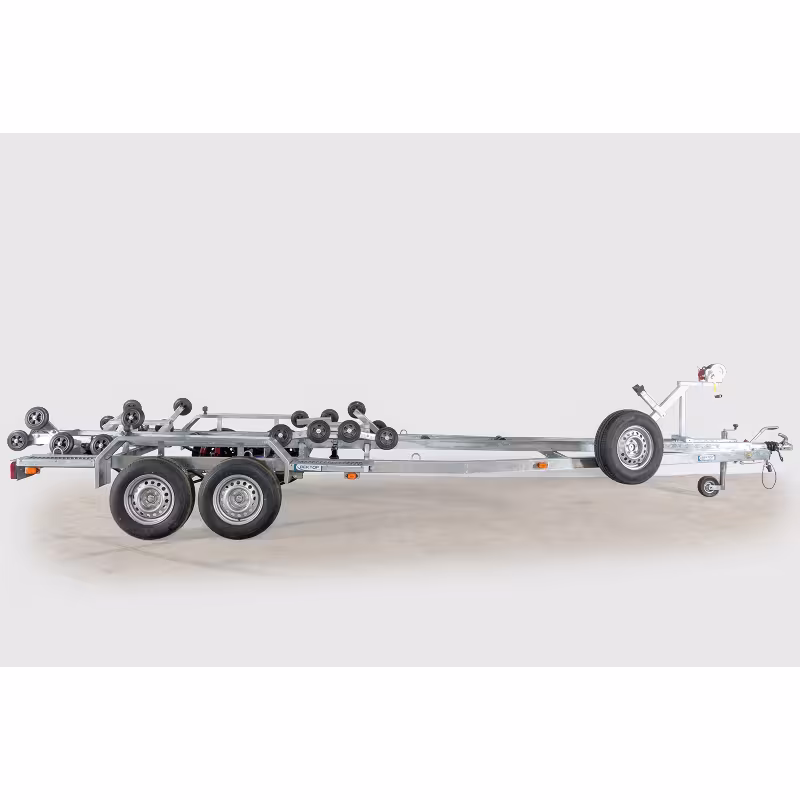 Прицеп лодочный двухосный Вектор ЛАВ 81018, ролики