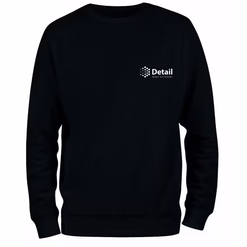Свитшот мужской Detail, хлопок/полиэстер, черный, размер М