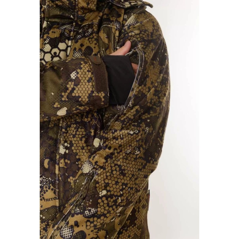 Костюм мужской Triton Gear Тритон PRO -45, ткань Вельбоа, бежевый камуфляж, размер 52-54 (L), 170-176 см