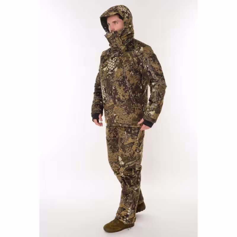 Костюм мужской Triton Gear Тритон PRO -45, ткань Вельбоа, бежевый камуфляж, размер 56-58 (XL), 182-188 см