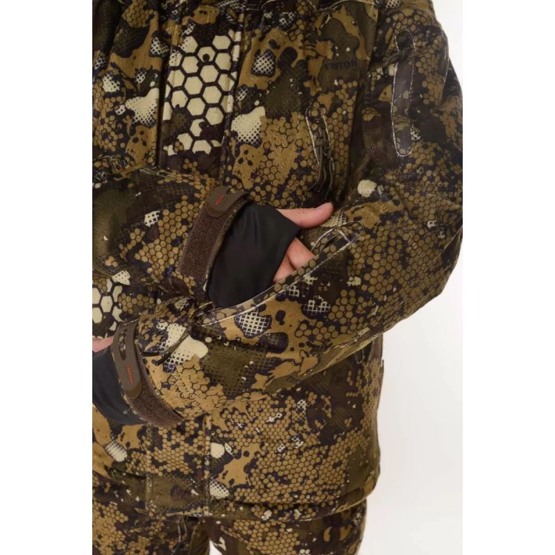 Костюм мужской Triton Gear Тритон PRO -45, ткань Вельбоа, бежевый камуфляж, размер 44-46 (S), 170-176 см