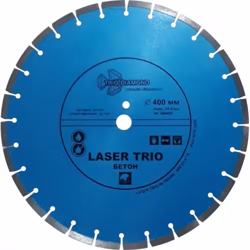 Диск алмазный сегментный Trio Diamond 380400, 400х10х25,4 мм