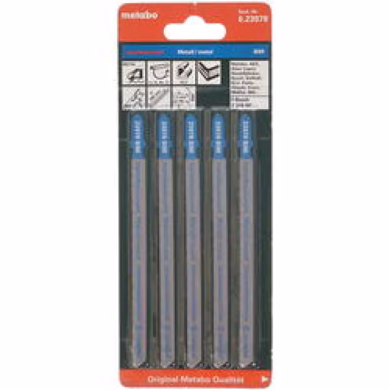Пилки д/лобзика по стали METABO T318AF (106х1мм BiM, в упак 5шт) 1шт