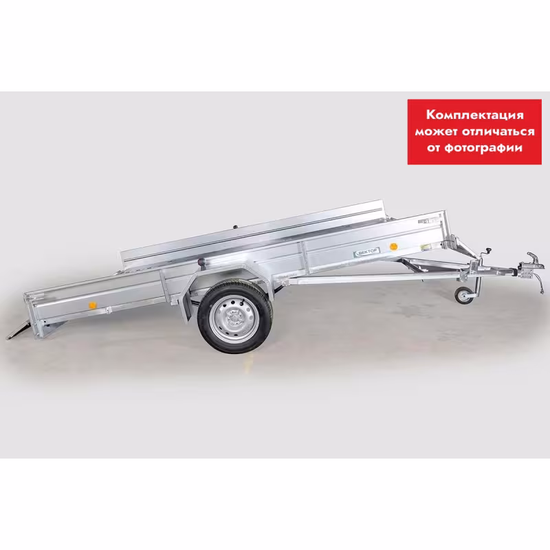 Прицеп бортовой одноосный Вектор ЛАВ 81012С 4.0, высокий борт