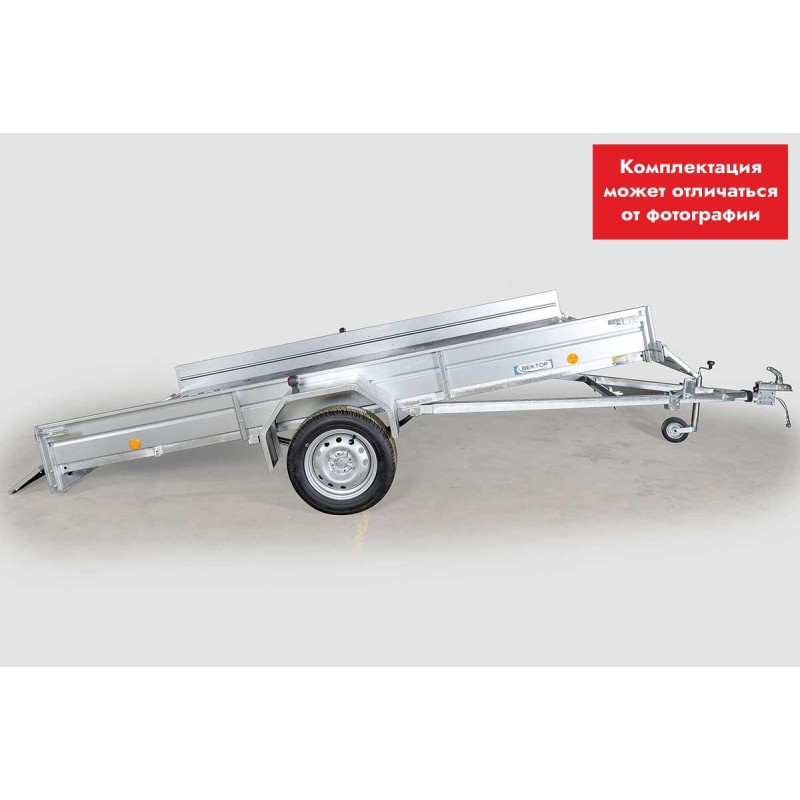 Прицеп бортовой одноосный Вектор ЛАВ 81012С 4.0, высокий борт