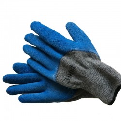Перчатки защитные латексные Спец 4.51, серый/синий, размер XL