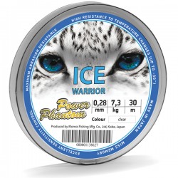 Леска монофильная Power Phantom Ice Warrior FLUO 0.28 мм, 7.3 кг, 30 м