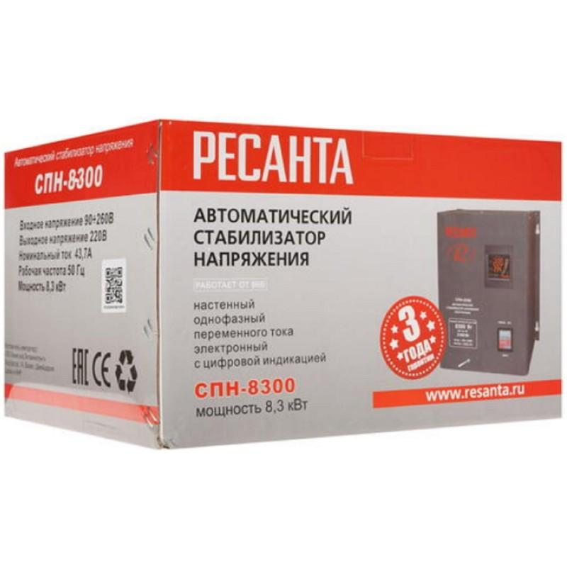 Стабилизатор напряжения Ресанта СПН-8300