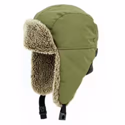Шапка-ушанка Extreal Стрит, мембрана Breathable/овчина, оливковый, размер XL