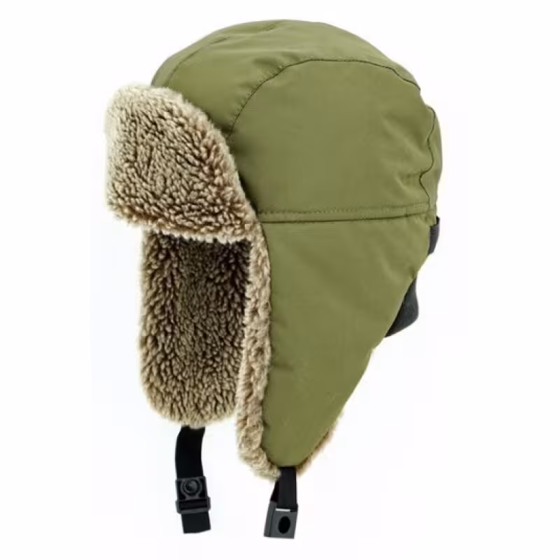 Шапка-ушанка Extreal Стрит, мембрана Breathable/овчина, оливковый, размер XL