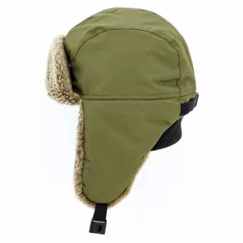 Шапка-ушанка Extreal Стрит, мембрана Breathable/овчина, оливковый, размер XL