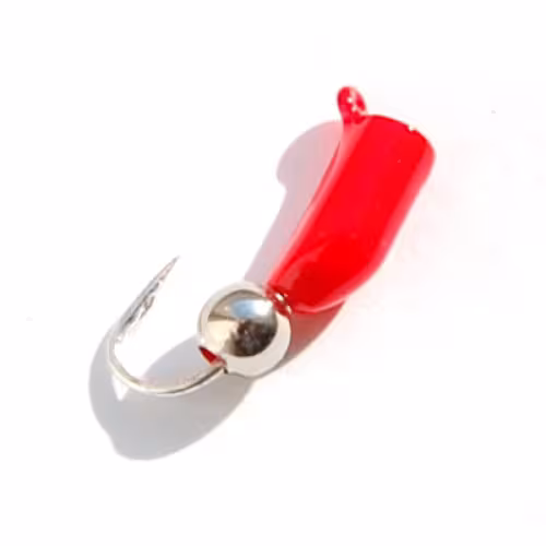 Мормышка вольфрамовая с ушком Столбик (3гр.) оранж. с золотом