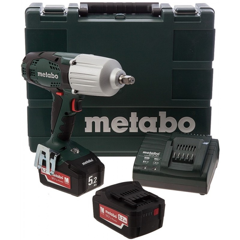 Гайковерт аккумуляторный ударный Metabo SSW 18 LTX 600 5,2Ач в кейсе (с аккумулятором и зарядным устройством)