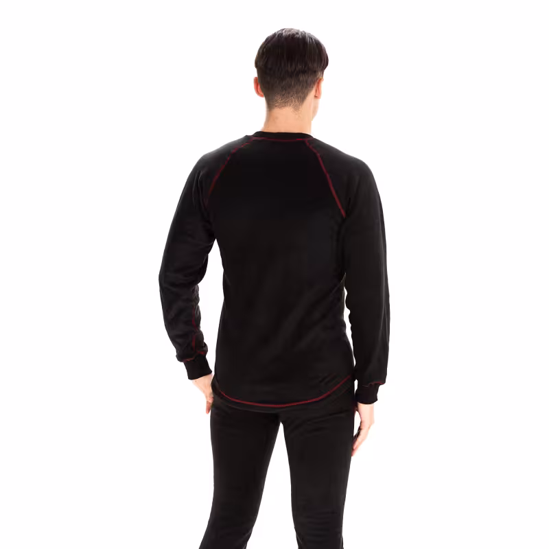 Комплект термобелья мужской Huntsman Thermoline ZIP, микрофлис, черный, размер 46-48 (M)