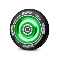 Колесо д/экстрим. самоката HIPE Solid 100мм зеленый/черный