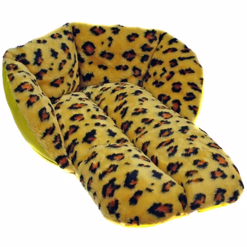 Матрасик для санок меховой, Леопард