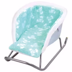 Матрасик для санок на молнии меховой водоотталкивающий Nika Kids "Медвежата", зеленый 