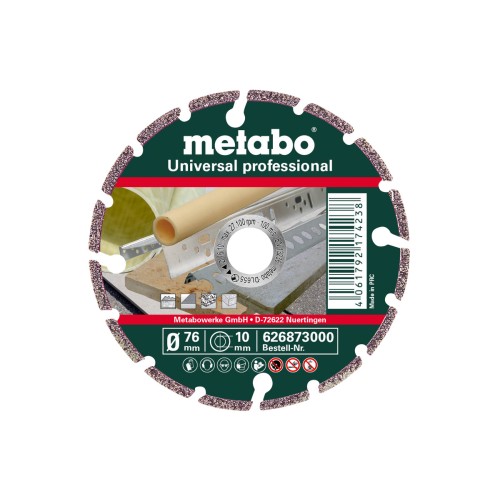 Диск алмазный сегментный Metabo Professional 626873000, 76х10 мм