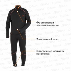 Комплект термобелья мужской Norfin Winter Line 02, черный, размер M