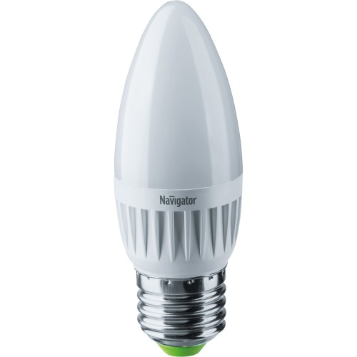 Лампа светодиодная Navigator NLL-C37-7-230-2.7K-E27-FR, 220V, E27, 7 Вт, 2700K, 525lm, теплый белый свет