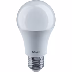Лампа светодиодная Navigator NLL-A60-12-230-2.7K-E27, 220V, E27, 12 Вт, 2700K, 900lm, теплый белый свет