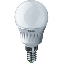 Лампа светодиодная Navigator NLL-P-G45-5-230-4K-E14, 220V, E14, 5 Вт, 4000K, 400lm, холодный белый свет