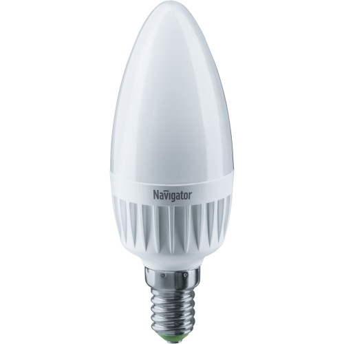 Лампа светодиодная Navigator NLL-C37-7-230-2.7K-E14-FR, 220V, E14, 7 Вт, 2700K, 525lm, теплый белый свет